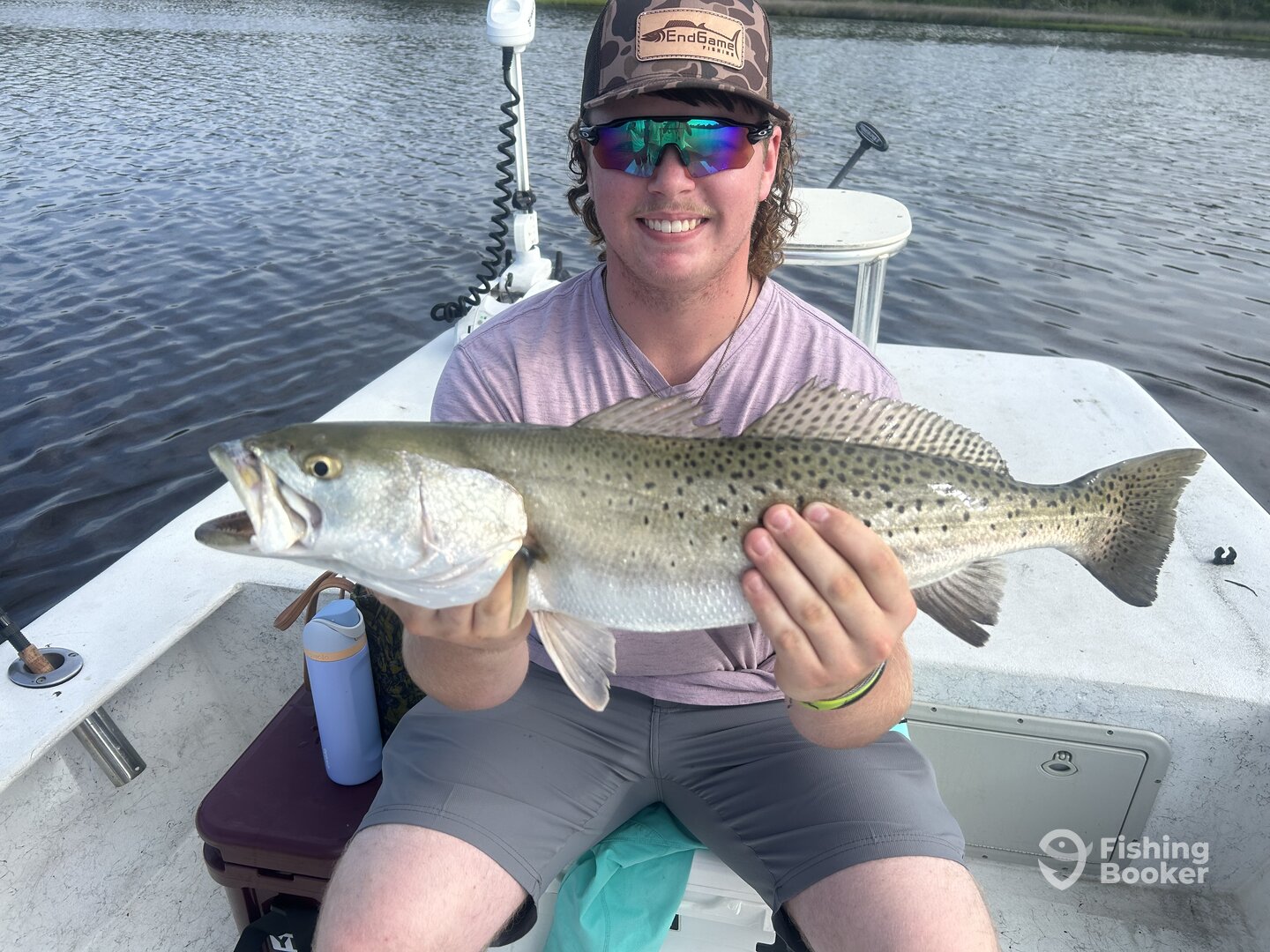 8lb speck caught this week on top water !