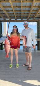 The girls always out fish the guys!