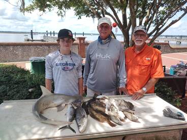 Fishing at the Georgia jetties