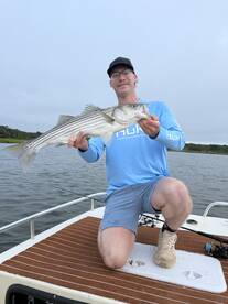 Great striped bass action on the flats!