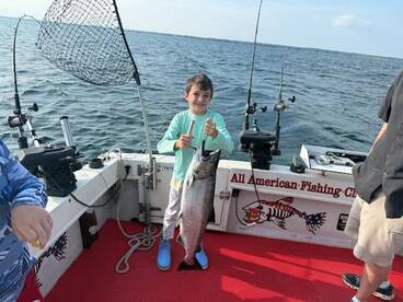 Big fish for the big 9 birthday boy