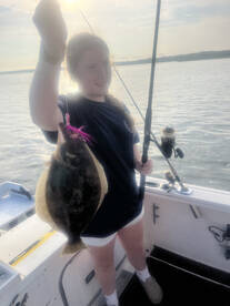 Jim and family out for a night of fishin