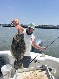 Monster Flounder invade the back bays be