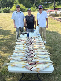 Saginaw Bay walleye trolling