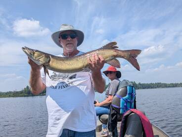 Boulder Junction first muskie from visit