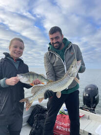 Couple catching double numbers