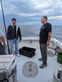 Shark fishing   standup style