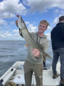 Good pike fishing on windy days