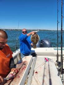 Inshore action with zach and family
