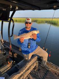The redfish were on fire today.