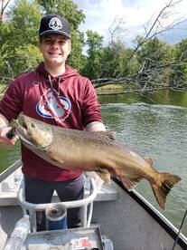 salmon fishing on Big Manistee river.