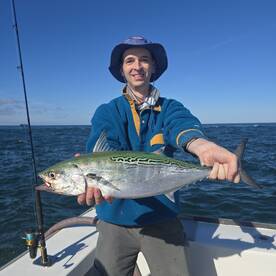 Awesome morning on stripers bonita albic