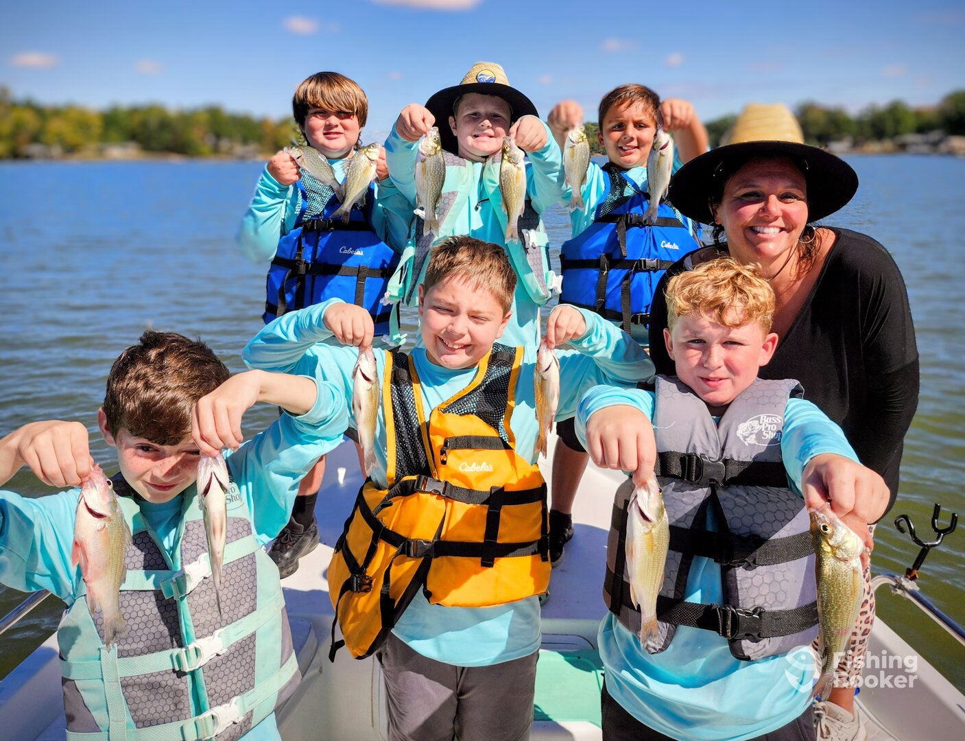 Happy group of 10 Year old boys 