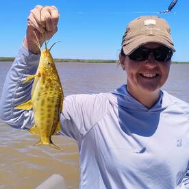 We're still on top of the fish!!!
