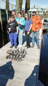 Good catch of sea bass..