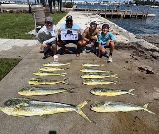 Blue Marlin on the line! Mahi on fire! 