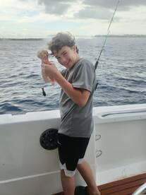 Trolling and bottom fishing 