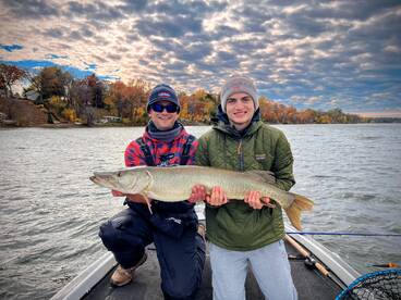 Cold day of musky fishing in minneapolis