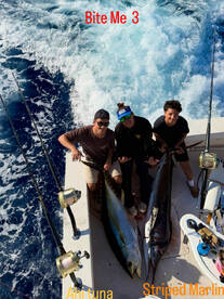 Catching a large Ahi & Striped Marlin