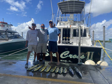 Mahi-mahi and wahoo fishing on fire