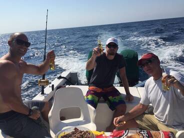 The Crew enjoying fresh ceviche