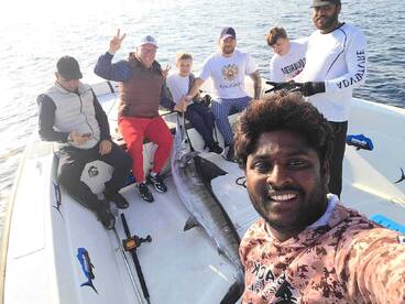 Caught on a small mahi trolling rod