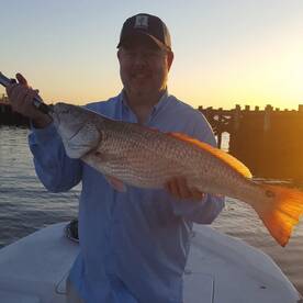 28 inch Clear Lake Spottail!  Book soon 