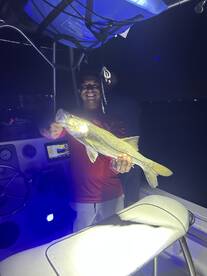 Night Time Snook Bite on FIRE