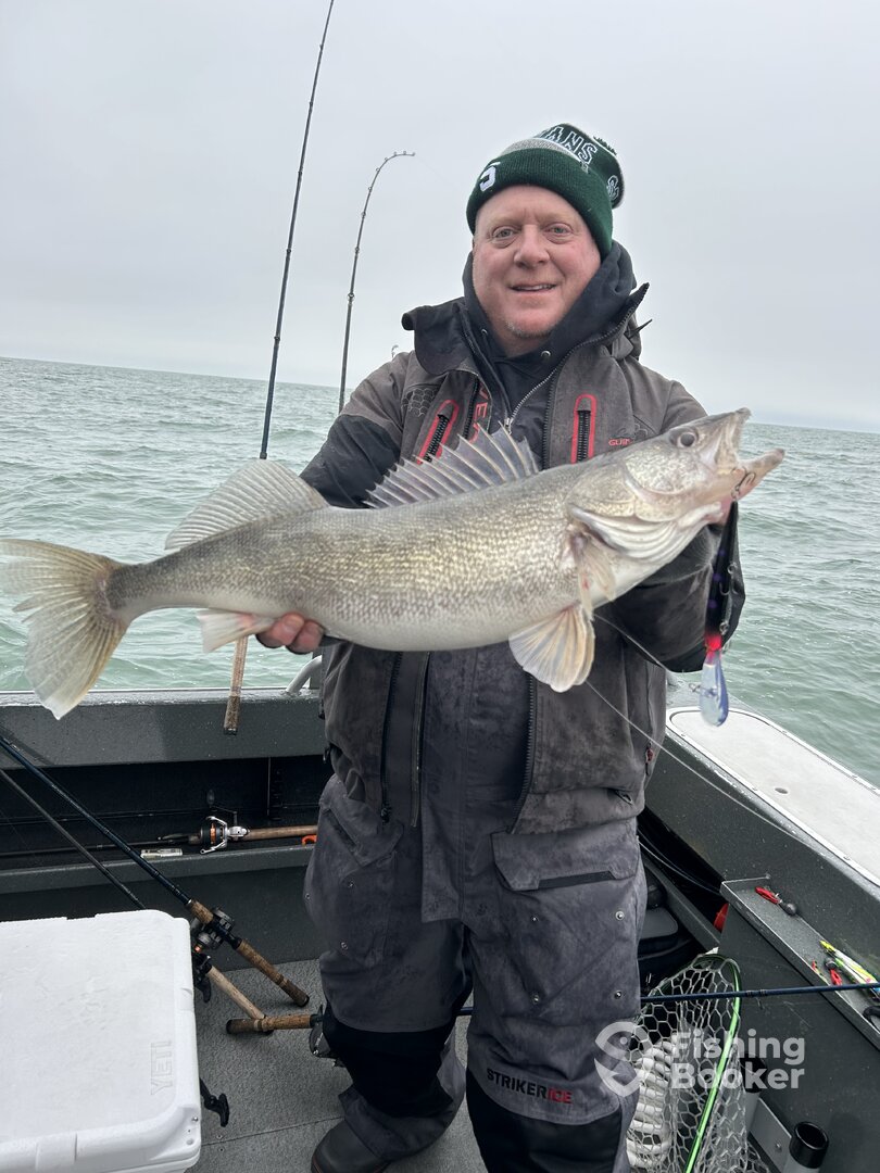 Eric with a Fish Ohio Walleye!