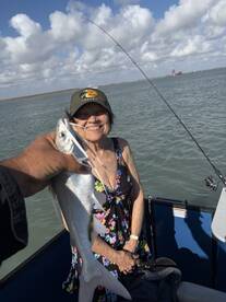 Wendy bumpy but the fish were biting