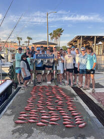 Vermillion snappers are biting 