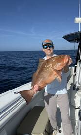 Giant Red grouper on the 8 hour trip! 