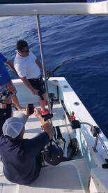 Bluefin tuna with the black magic stand 