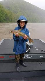 Still running high but fish are biting 