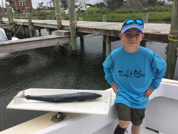 Tucker was a trooper in rough seas to catch some m