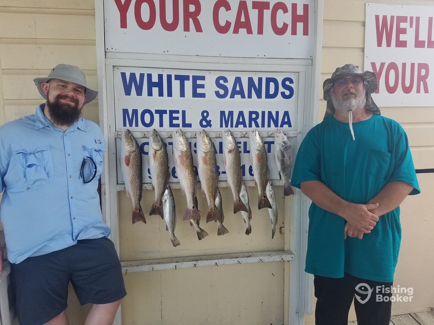 Todays Catch Red Fish, Black Drum & Trout