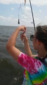 At my surprise young knew what to do with fish