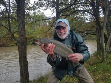 Capt. Tim with hen steelie