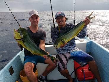 Sea was rough but Stille managed to land