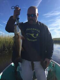 Hot redfish action with Jake