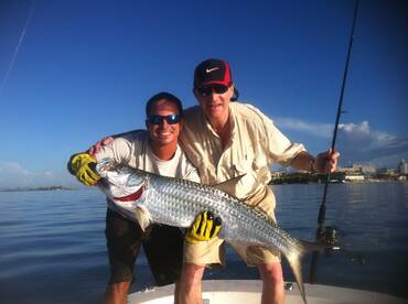 Tarpon caught by our new friend from Chicago!