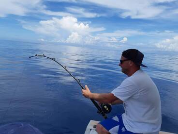 Releasing the shark!