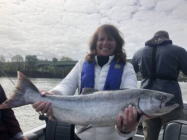 Spring salmon fishing