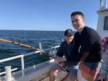 Team Effort Birthday Fishing! 