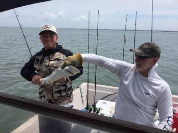 Jared with a feisty spinner