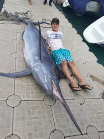 Black Marlin 407lb caught on Horizon.