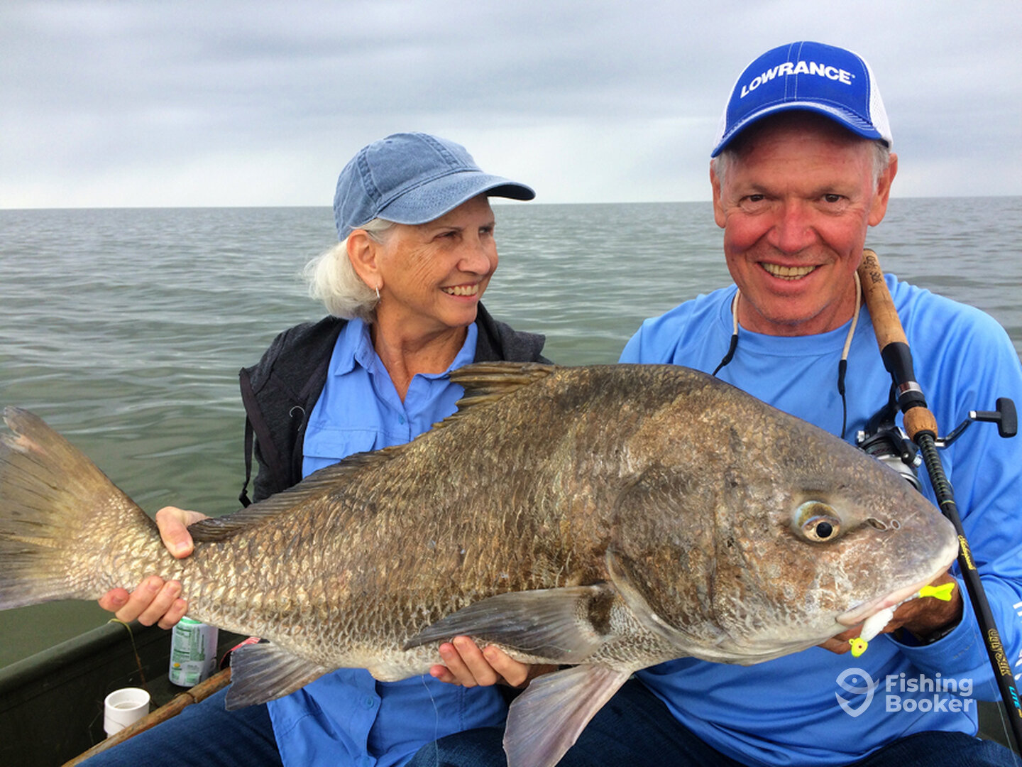 Estimated 40 pound drum caught on 12-pound line.