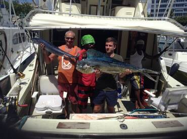 Father and son fishing