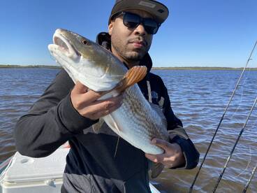 Hot redfishing with Nick!