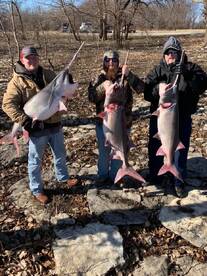 Great action On Oologah lake in Oklahoma